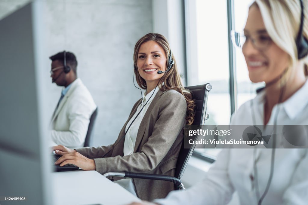 Call center workers.