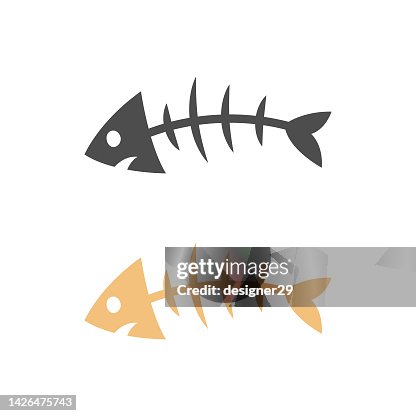Fishbone Icon. Fishbone Icon.