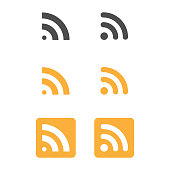 RSS Feed Icon Set.