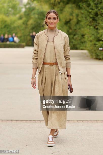 Olivia Palermo is seen ahead of Tod's fashion show during the Milan Fashion Week - Womenswear Spring/Summer 2023 on September 23, 2022 in Milan,...