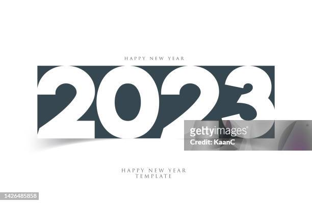 2023 新年あけましておめでとうございます。抽象的な数字のベクトル図。グリーティングカード、招待状、カレンダーなどの休日のデザインベクターストックイラスト - numeric card点のイラスト素材／クリップアート素材／マンガ素材／アイコン素材