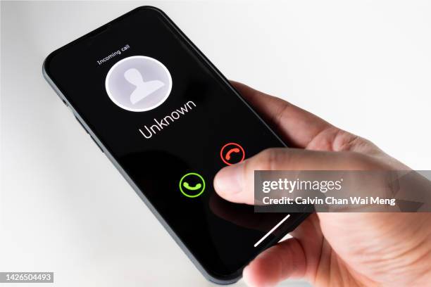 unknown incoming call - entrer photos et images de collection