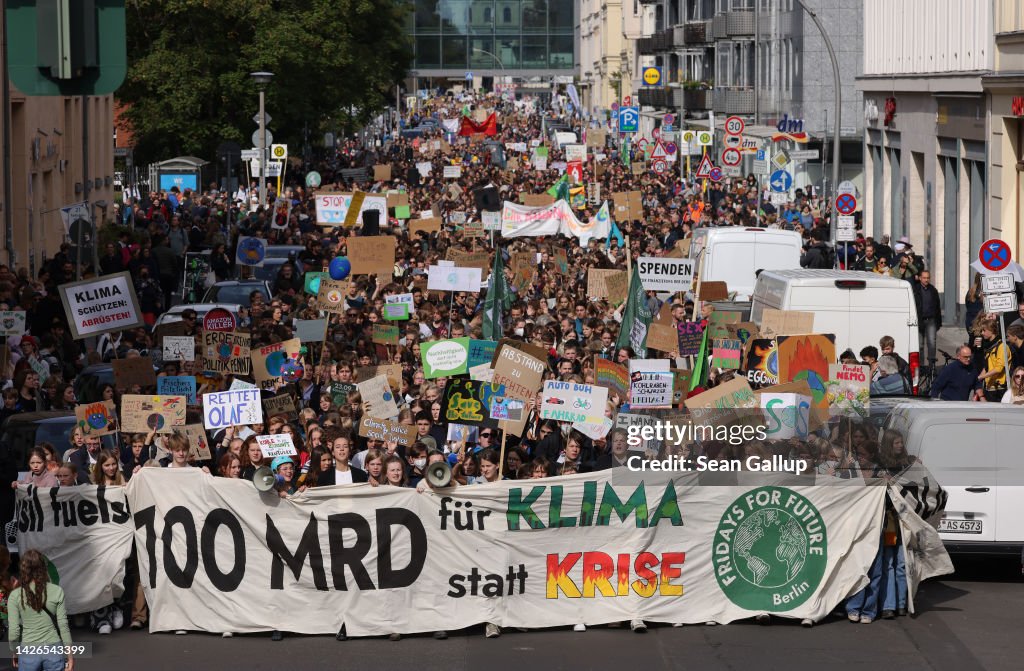 Fridays For Future Activists March In Berlin