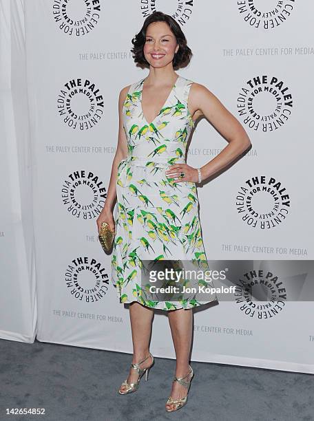 Actress Ashley Judd arrives at The Paley Center for Media premiere screening of "Missing" at The Paley Center for Media on April 10, 2012 in Beverly...