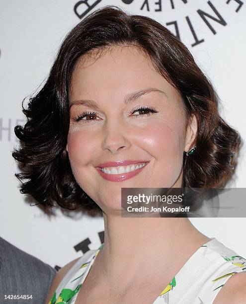 Actress Ashley Judd arrives at The Paley Center for Media premiere screening of "Missing" at The Paley Center for Media on April 10, 2012 in Beverly...
