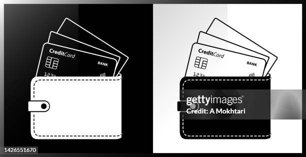 ilustraciones, imágenes clip art, dibujos animados e iconos de stock de transparente - cartera vacía