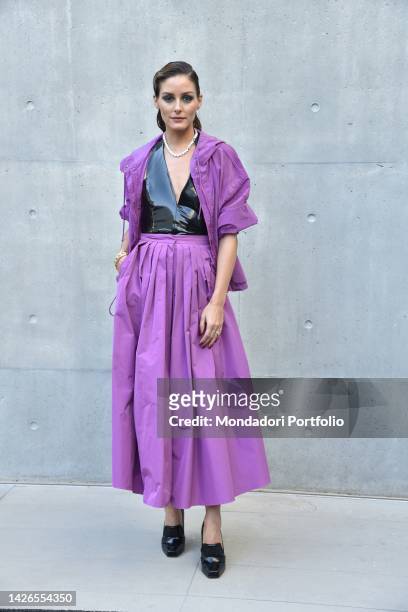 Attrice e modella statunitense Olivia Palermo guest at the fashion show of Emporio Armani at the Milan Fashion Week Women's Collection Spring Summer...