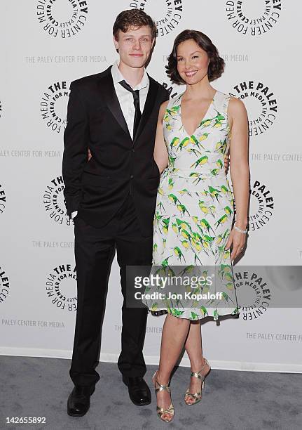Actor Nick Eversman and actress Ashley Judd arrive at The Paley Center for Media premiere screening of "Missing" at The Paley Center for Media on...