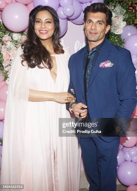 Bipasha Basu and Karan Singh Grover celebrate their baby shower on September 23, 2022 in Mumbai, India.