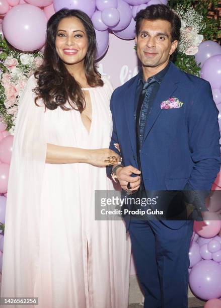 Bipasha Basu and Karan Singh Grover celebrate their baby shower on September 23, 2022 in Mumbai, India.