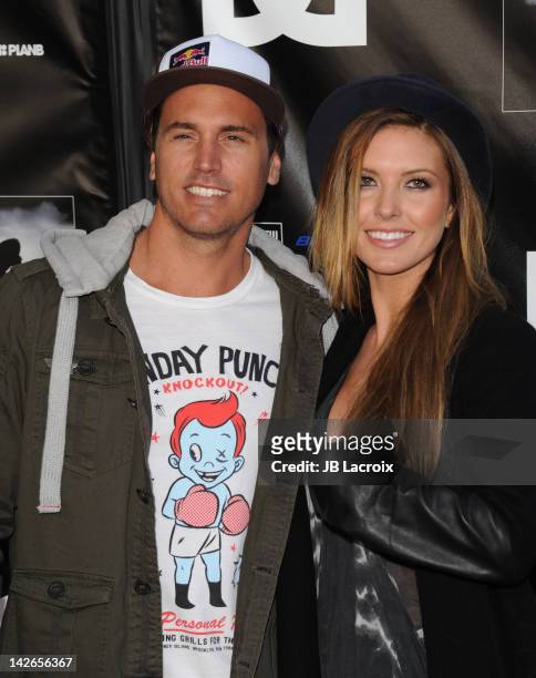 Corey Bohan and Audrina Patridge attend the screening of 'Waiting For Lighting' at ArcLight Cinemas Cinerama Dome on April 10, 2012 in Hollywood,...