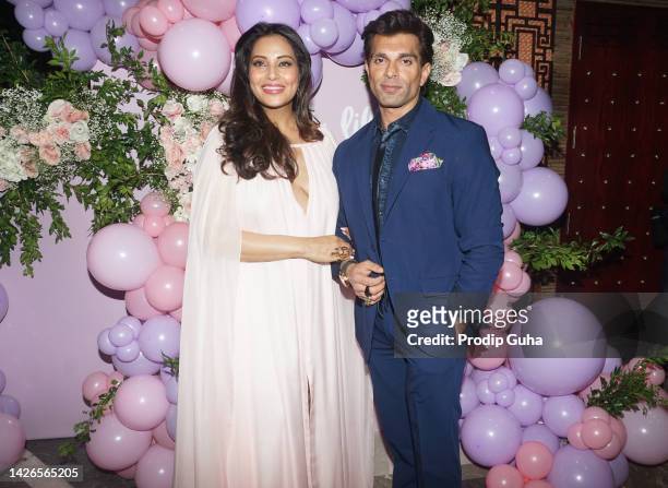 Bipasha Basu and Karan Singh Grover celebrate their baby shower on September 23, 2022 in Mumbai, India.