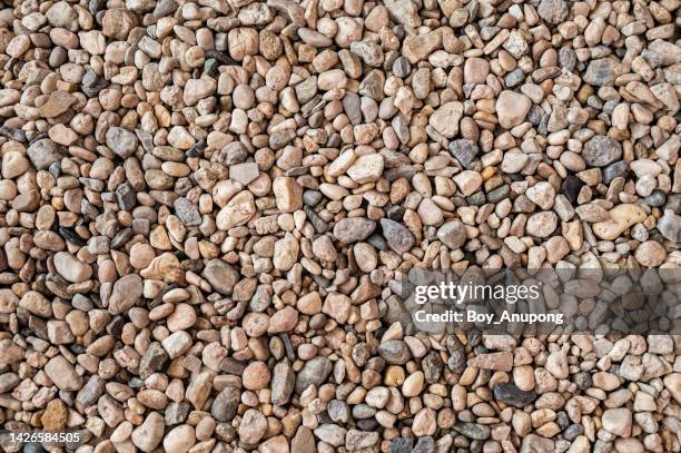 gravel texture and background used for decoration or design garden. - damaged shingles stock pictures, royalty-free photos & images