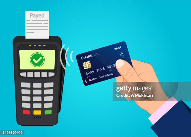 108 Contactless Pay Machine High Res Illustrations - Getty Images