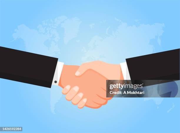 hand agreement. - hello world stock illustrations