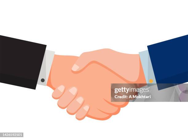 handshake, okay. - two hands stock illustrations