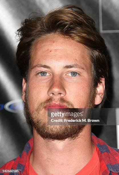 Skateboarder John Robinson attends the Screening of "Waiting For Lighting" at the ArcLight Cinerama Dome on April 10, 2012 in Hollywood, California.