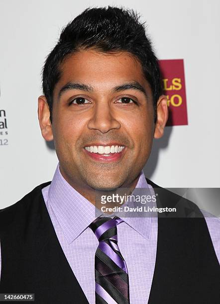 Actor Shawn Parikh attends the 10th annual Indian Film Festival of Los Angeles opening night gala at ArcLight Hollywood on April 10, 2012 in...