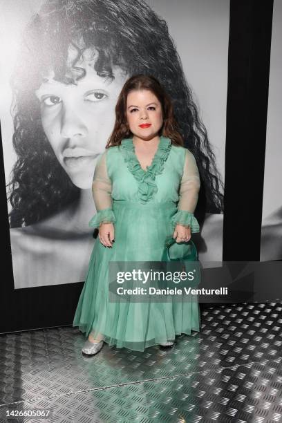 Sinead Burke is seen at the Gucci Show during Milan Fashion Week Spring/Summer 2023 on September 23, 2022 in Milan, Italy.