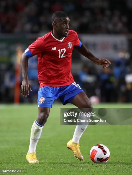 Joel Campbell of Costa Rica in action during the international friendly match between South Korea and Costa Rica at Goyang stadium on September 23,...