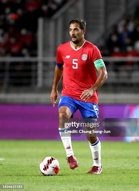 Celso Borges of Costa Rica in ac during the international friendly match between South Korea and Costa Rica at Goyang stadium on September 23, 2022...