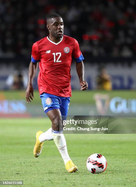 Joel Campbell of Costa Rica in action during the international friendly match between South Korea and Costa Rica at Goyang stadium on September 23,...