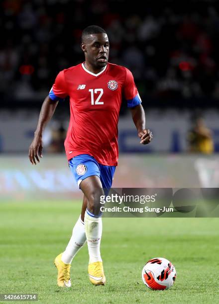 Joel Campbell of Costa Rica in action during the international friendly match between South Korea and Costa Rica at Goyang stadium on September 23,...