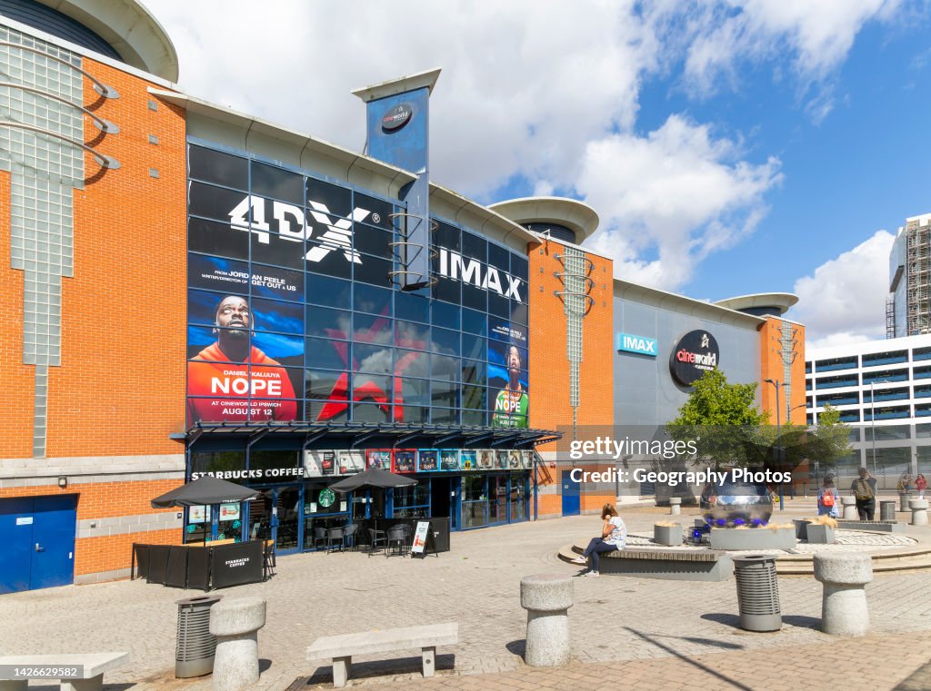 CineWorld 4DX IMAX Multiplex cinema building, Cardinal Park, Ipswich, Suffolk, England, UK