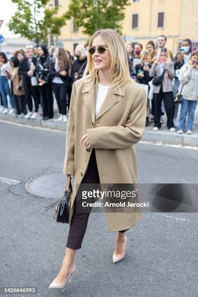 Valentina Ferragni is seen during the Milan Fashion Week - Womenswear Spring/Summer 2023 on September 23, 2022 in Milan, Italy.