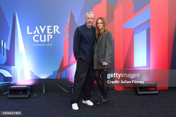 Alasdhair Willis and Stella McCartney pose for a photograph during Day One of the Laver Cup at The O2 Arena on September 23, 2022 in London, England.