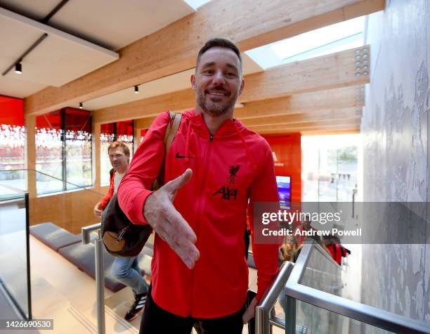 Fabio Aurelio during a training session at AXA Training Centre on September 23, 2022 in Kirkby, England.