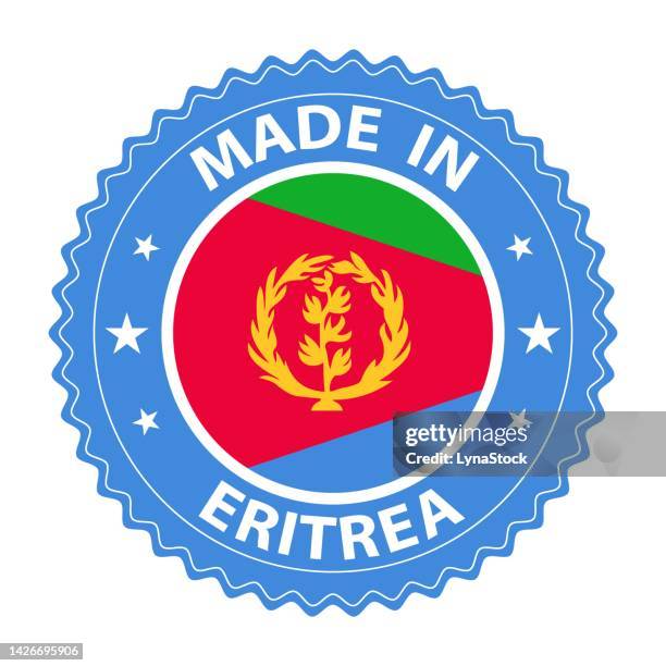 Adesivo Bandiera Eritrea, Ovale, 12x8 Cm, Resistente A Pioggia E Sole, Per Auto E Oggetti - 2