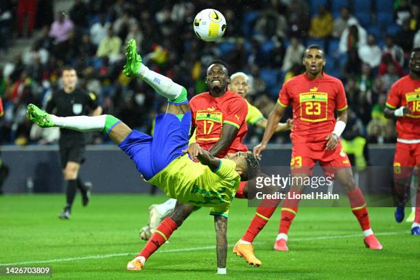 Raphina of Brazil during the International Friendly match between Brazil and Ghana at Stade Oceane on September 23, 2022 in Le Havre, France.
