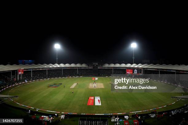 General view during the 3rd IT20 match between Pakistan and England at Karachi National Stadium on September 23, 2022 in Karachi, Pakistan.