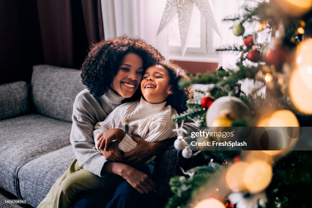 Mother And Daughter Hugging