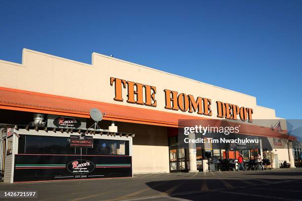 General view of the Home Depot branch on September 23, 2022 in Philadelphia, Pennsylvania. Workers at the northeast Philadelphia Home Depot branch...