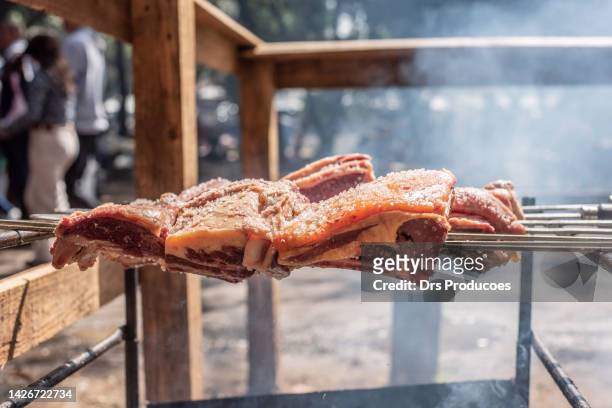 バーベキューで焼いた肉 - rio grande do sul state ストックフォトと画像