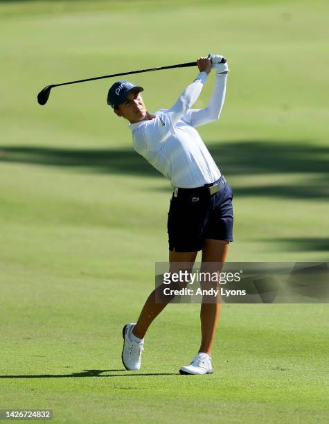 Azahara Munoz of Spain during the first round of the Walmart NW Arkansas Championship Presented by P&G at Pinnacle Country Club on September 23, 2022...