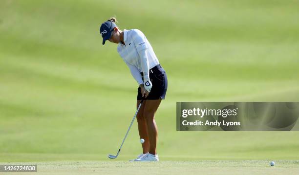 Azahara Munoz of Spain during the first round of the Walmart NW Arkansas Championship Presented by P&G at Pinnacle Country Club on September 23, 2022...