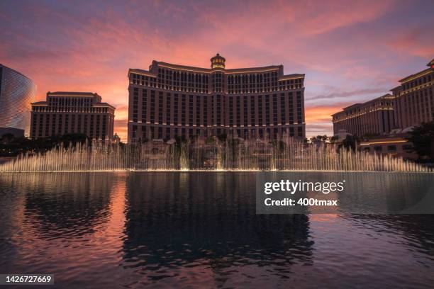 vegas tourism - bellagio las vegas stock pictures, royalty-free photos & images