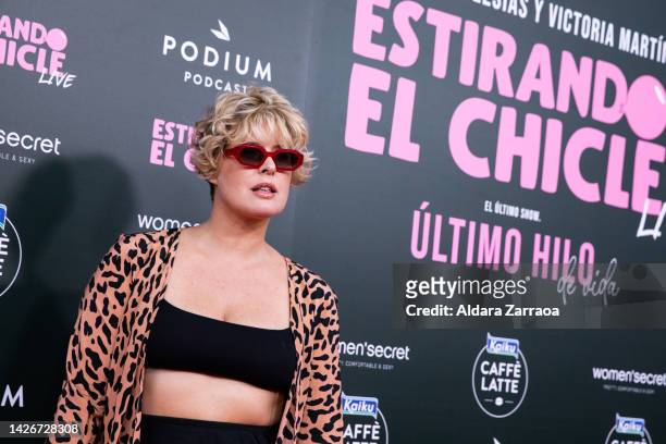 Tania Llaseraattends the "Estirando El Chicle" show at Wizink Center on September 23, 2022 in Madrid, Spain.