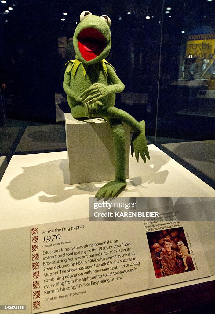 A 1970's Kermit the Frog puppet from Ses