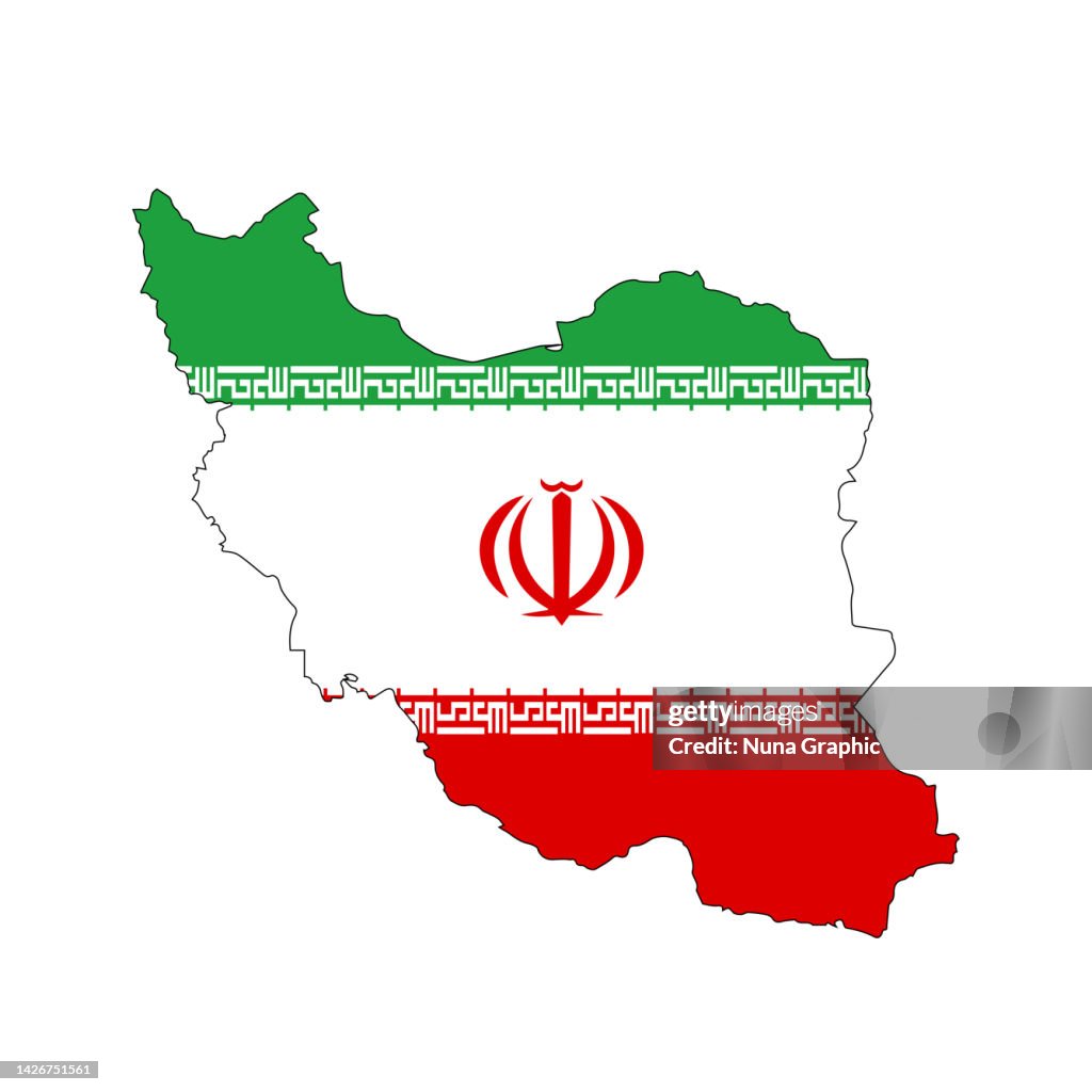 Flag maps iran