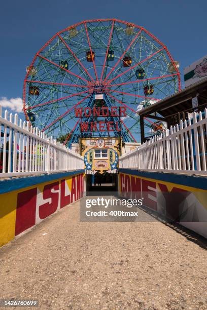 coney island - luna park coney island stock pictures, royalty-free photos & images