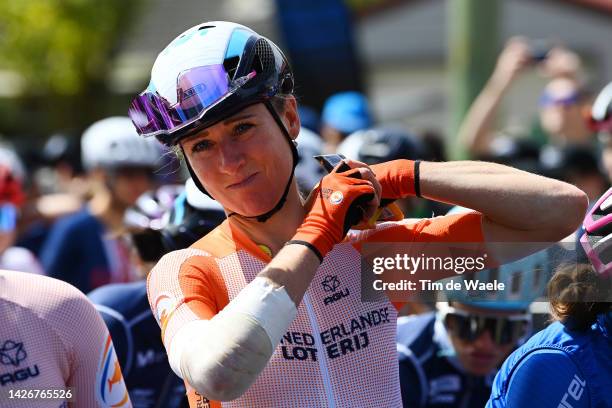 Annemiek Van Vleuten of Netherlands injuries prior to the 95th UCI Road World Championships 2022 - Women Elite Road Race a 164,3km one day race from...