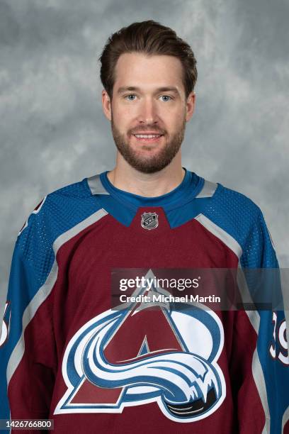 Goaltender Pavel Francouz of the Colorado Avalanche poses for his official headshot for the 2022-2023 NHL season on September 21, 2022 at Ball Arena...