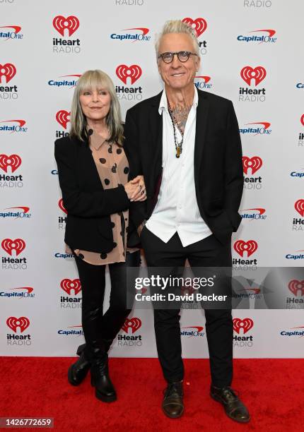 Pat Benatar and Neil Giraldo arrive at the 2022 iHeartRadio Music Festival at T-Mobile Arena on September 23, 2022 in Las Vegas, Nevada.