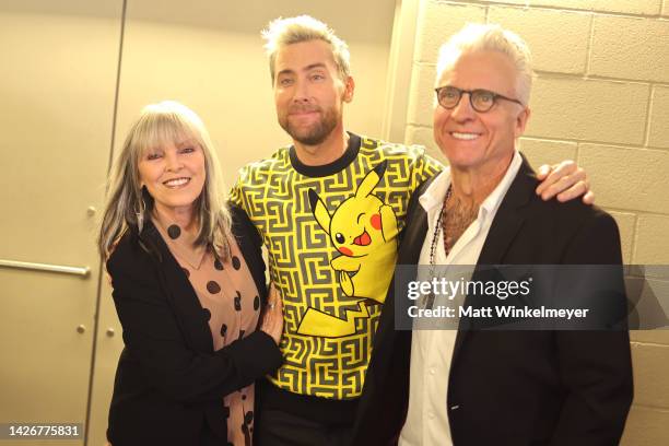 Pat Benatar, Lance Bass, and Neil Giraldo attend the 2022 iHeartRadio Music Festival at T-Mobile Arena on September 23, 2022 in Las Vegas, Nevada.