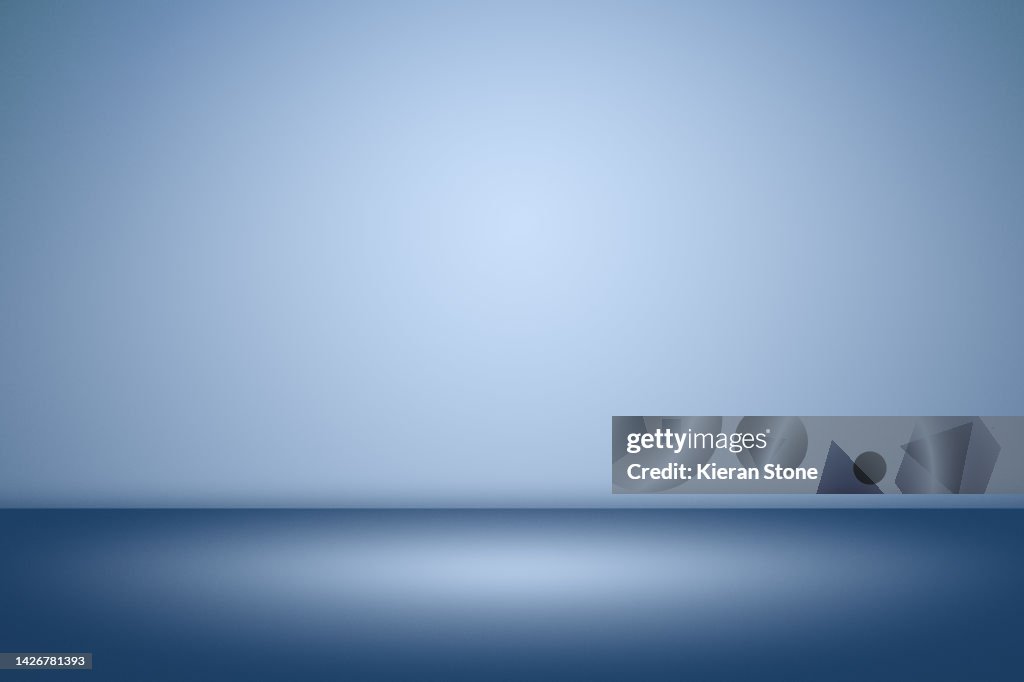 Simple Blue Studio Back Drop