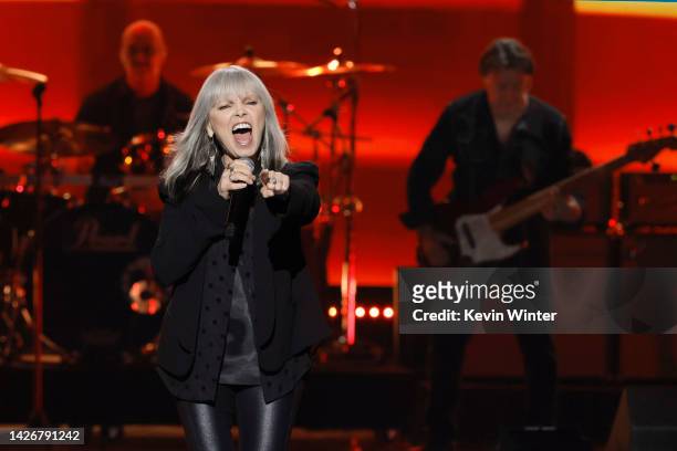 Pat Benatar performs onstage during the 2022 iHeartRadio Music Festival at T-Mobile Arena on September 23, 2022 in Las Vegas, Nevada.